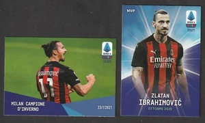 TOP PLAYER 2 FIGURINE CARDS PANINI CELEBRATION 2020-21 MILAN IBRAHIMOVIC - Picture 1 of 1