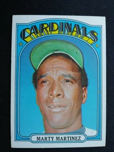 1972 Topps Baseball Card # 336 Marty Martinez - St. Louis Cardinals