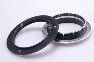 ✅ ALPA BAYONET TO 44MM SCREW THREAD RING ADAPTER W/ FLANGE. COMBEXTAN BELLOWS - Picture 1 of 2