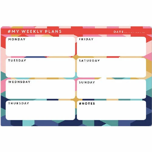 Weekly Planner - To Do List Shopping Large Notes Family Home Meal Planning  - Image 1 of 1