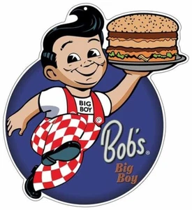 Big Boy Figure Running Laser Cut Metal Sign - Picture 1 of 1