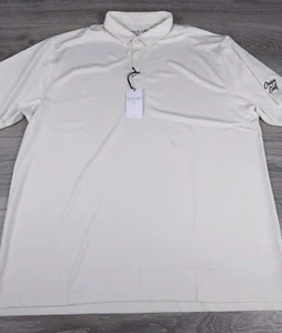 MATTE GREY Captain Golf Polo Shirt Men's 2XL Golf Origins Beige Mellow Heather - Picture 1 of 10