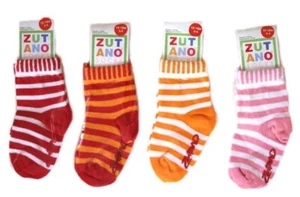 NEW Zutano Baby Toddler Girl Boy Primary Knit Socks Stripe Dot 6 12 18 24 NWT - Picture 1 of 8