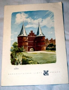 Menú Mapa T.S Bremen del 28 de noviembre de 1965 - Imagen 1 de 2