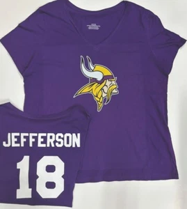 CAMISETA MUJER JUSTIN JEFFERSON MINNESOTA VIKINGS TALLA XL EQUIPO NFL NUEVA - Imagen 1 de 1