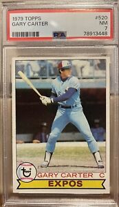 Topps Graded Baseball Card 1979 Gary Carter #520 PSA 7 Expos