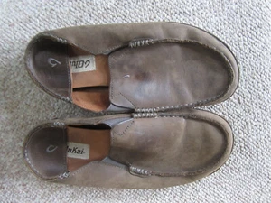 Scarpe slip-on Olukai Moloa da uomo in pelle misura 8,5 - Foto 1 di 8