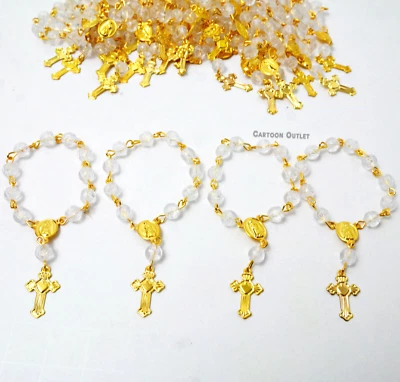 12 X MINI ROSARIO BAUTIZO FAVORES BAUTIZO COMUNIÓN BODA BAUTIZO RECUERDOS G Foto 1 de 4