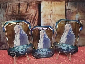 2024 Topps Star Wars Masterworks Qui-Gon Jinn Force Spirits (3 Cards) - Bild 1 von 10