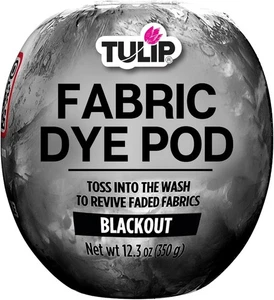 Tulip Fabric Dye Pod Blackout (Black), Permanent for Clothes and  - Picture 1 of 9