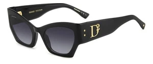 Occhiali da sole DSQUARED2 D2 0132/S 807 9O Black 55 - Picture 1 of 1