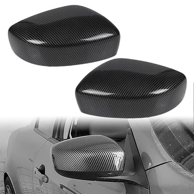 Tapa de cubierta de espejo retrovisor con patrón de fibra de carbono de 2 piezas para Infiniti G25 G37 Q40 Q60 2008-2013 Foto 1 de 4