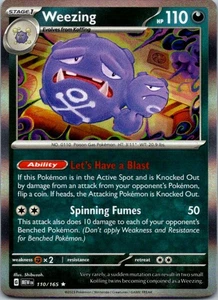 Weezing Holo Raro SV: Escarlata y Violeta 151 110/165 Casi Nuevo - Imagen 1 de 2