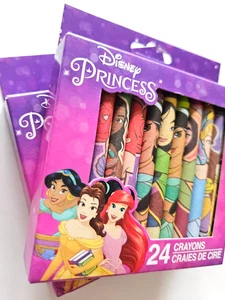 DISNEY Princess Crayons - 24 Colors  / Pack of 2 - Picture 1 of 3