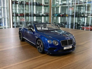 GT Spirit Bentley Continental GT V8 S Convertible 2015 Blue LtdEdn. [1/18 Resin] - Picture 1 of 10