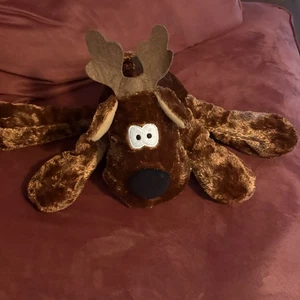Peluche Hallmark Riley Reno Navidad 11" Juguete Floppy con Bufanda - Imagen 1 de 7