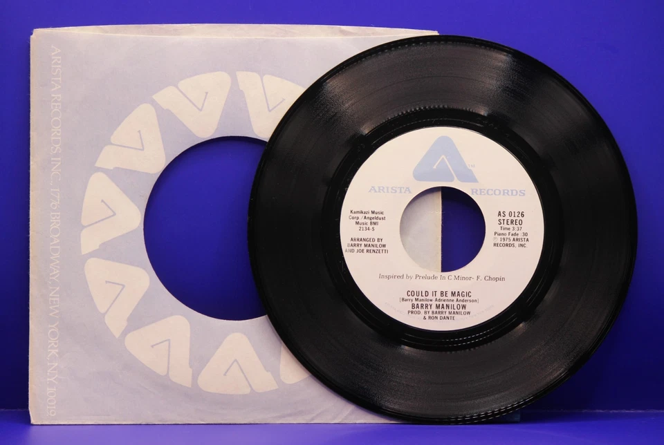 BARRY MANILOW  Could It Be Magic  45 RPM  ARISTA 0126  NM/UNPLAYED Foto 1 de 1