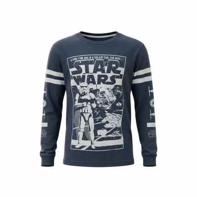 Camisa manga larga Star Wars niños - XS (4/5) - Gráfico Stormtrooper - Azul Foto 1 de 4