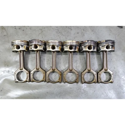 2011-2017 BMW F30 335i F10 535i N55 6-Cyl Piston and Connecting Rod Set of 6 OEM - Image 1 of 4