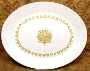 1 piatto ovale vintage retrò anni 70 Sheffield USA SERENADE 13 5/8" X 11" - Foto 1 di 4