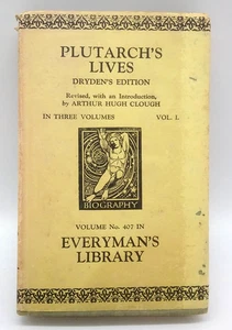 Vintage Plutarch's Lives Dryden's Edition Vol. 1. Everyman's Library Vol No. 407 - Picture 1 of 10
