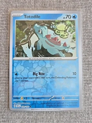Pokemon Totodile SV05: Temporal Forces 039/162 Near Mint NM Reverse Energy Holo - Image 1 of 2