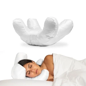 + Free White Satin Pillowcase! Beauty Sleep, Anti Wrinkles-Aging, Back Sleeping - Foto 1 di 7