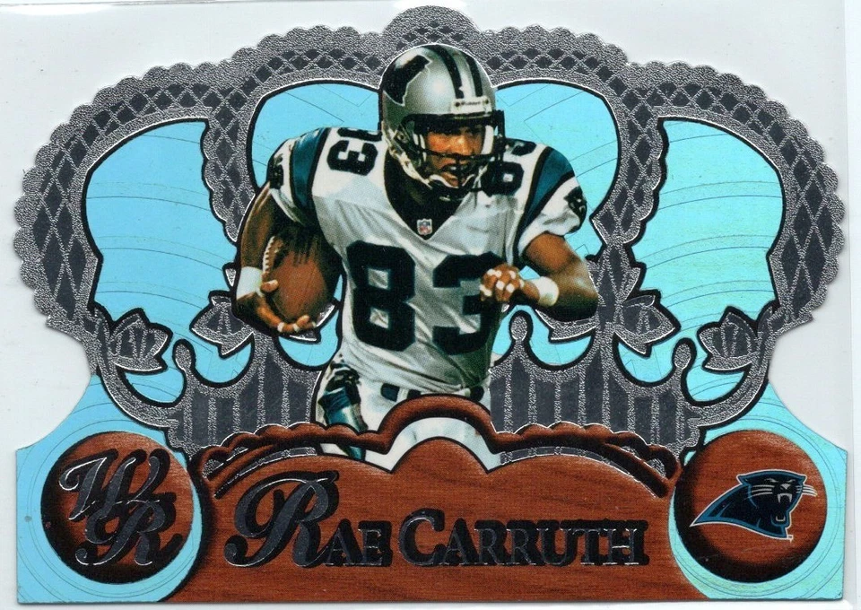 1997 Pacific Crown Royale Blue Holofoil Rae Carruth Rookie Parallel Card RC #19 - Image 1 of 1