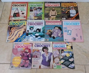 Vintage 1984 To 1991 Women's Household CROCHET Magazines Lot of 11 From 1980's - Picture 1 of 4