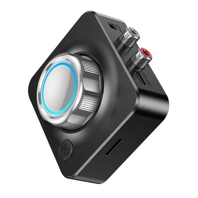 Receptor receptor de audio auxiliar Bluetooth V5 inalámbrico 2 en 1 lector de tarjetas TF E Foto 1 de 4