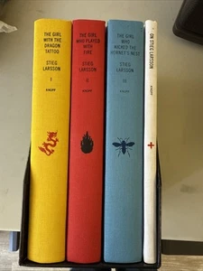 Stieg Larsson's Millennium Trilogy Deluxe Box Set The Girl W/ The Dragon Tattoo - Picture 1 of 5