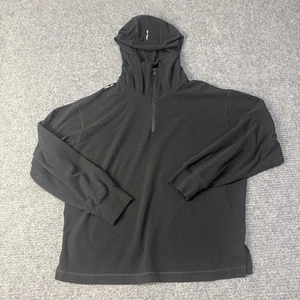 Ralph Lauren RLX Pullover Hoodie Mens Small Black Wicking Half Zip Fleece Golf - Picture 1 of 13