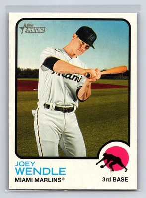 2022 Topps Heritage Joey Wendle #198 - Image 1 of 2