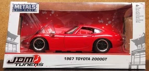 2018 Jada Toys 1:24 Scale JDM Tuners • Red 1967 Toyota 2000GT [Open Box] - Picture 1 of 7