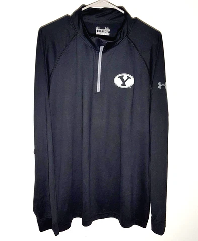BYU Cougars 1/4 Zip Shirt by Under Armour | Official Brigham Young Mens XL Cover