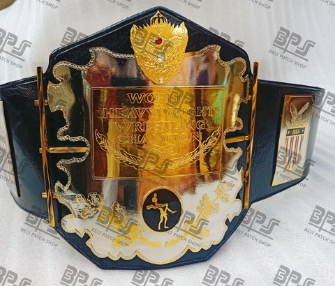 AWA World Heavyweight Wrestling Championship Title Belt 4mm Thick Zinc Plated Cover