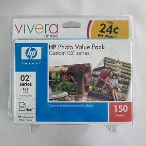 HP Vivera Custom 02 Series Photo Value Pack Atrament i papier fotograficzny EXP 03/08 - Zdjęcie 1 z 3