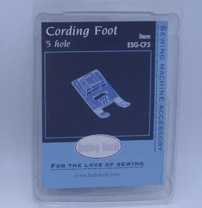 New Baby Lock Cording Foot ESG-CF5 (5 hole) For Groups A, B, C, D, E, F, G, H - Picture 1 of 2