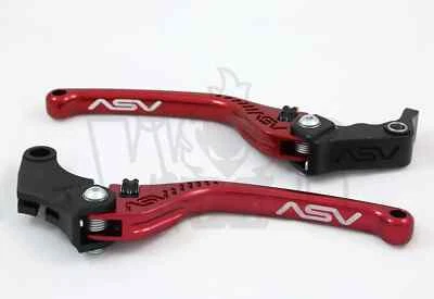 Aprilia Tuono V4 2011-2016 ASV F3 Lever Set Red Long Brake & Clutch - Image 1 of 4