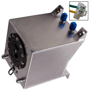 New Universal Lightweight Aluminum 2.5 Gallon 9.5L Fuel Cell Tank & Sending Unit - Foto 1 di 12