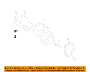 NISSAN OEM 04-09 Quest 3.5L-V6 Starter-Shield Bolt 140697J50A - Picture 1 of 2
