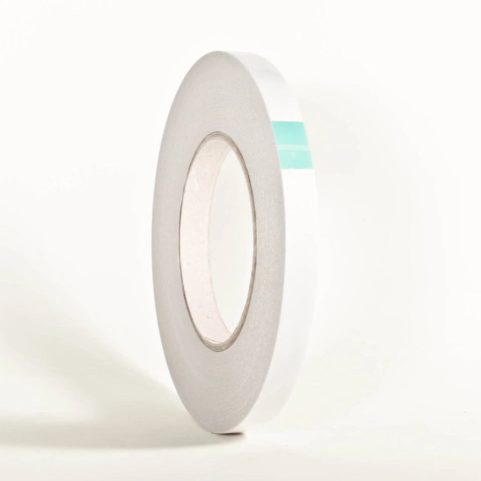 KLEBELAND 3 Rollen 9mm x 50m doppelseitig handreißbar Vliesklebeband aggressiv Klebend