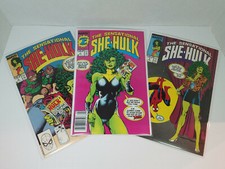 1989 Marvel The Sensational She-Hulk #1, #2 & #3, First Printings, John Byrne