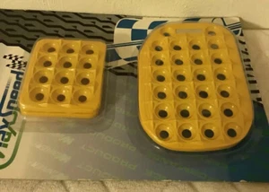 Pedales deportivos de aluminio amarillo con herrajes 5 velocidades 3 piezas - Imagen 1 de 3