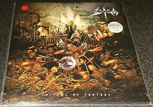 SODOM-EPITOME OF TORTURE-UK/EU LIMITED UK 2013 RED/BLACK VINYL 2xLP-NEW & SEALED - Picture 1 of 3
