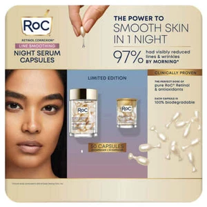 2 pack Roc Retinol Correxion Line Smoothing Night Serum 50 Capsules - Picture 1 of 1