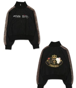 Hello Kitty × SPINNS Angel & Devil Cropped Track Short-length jersey Jacket - Picture 1 of 5