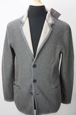 Chaqueta Abrigo Deportivo Giorgio Armani Etiqueta Negra Reversible 100% Cachemira Talla 48 NUEVA Foto 1 de 4