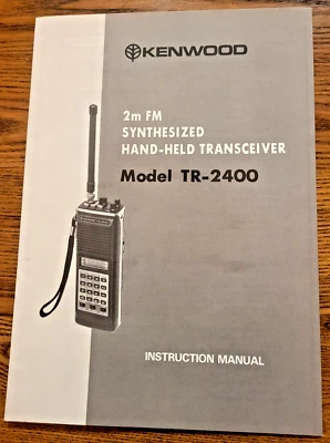 MANUAL DE INSTRUCCIONES KENWOOD 2M FM Transceptor de mano sintetizado TR-2400 Foto 1 de 4