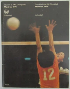 1976 Montreal Olympics Volleyball Program 163910 - Picture 1 of 3